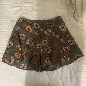 floral flowy shorts